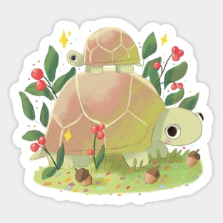 Turtle illustration Sticker